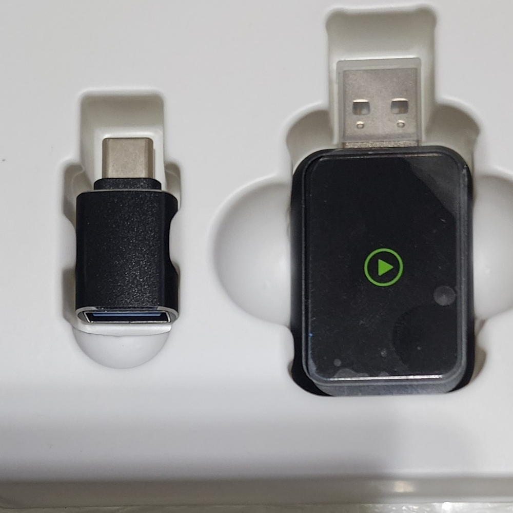 Black USB Car Audio Adapter